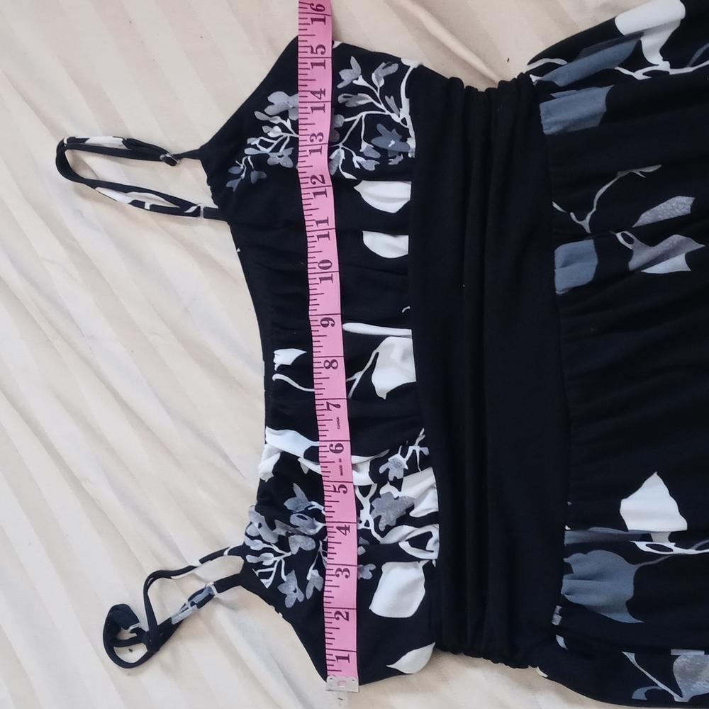 PARTY dress size L large black white floral print  speechless - Picture 6 of 6